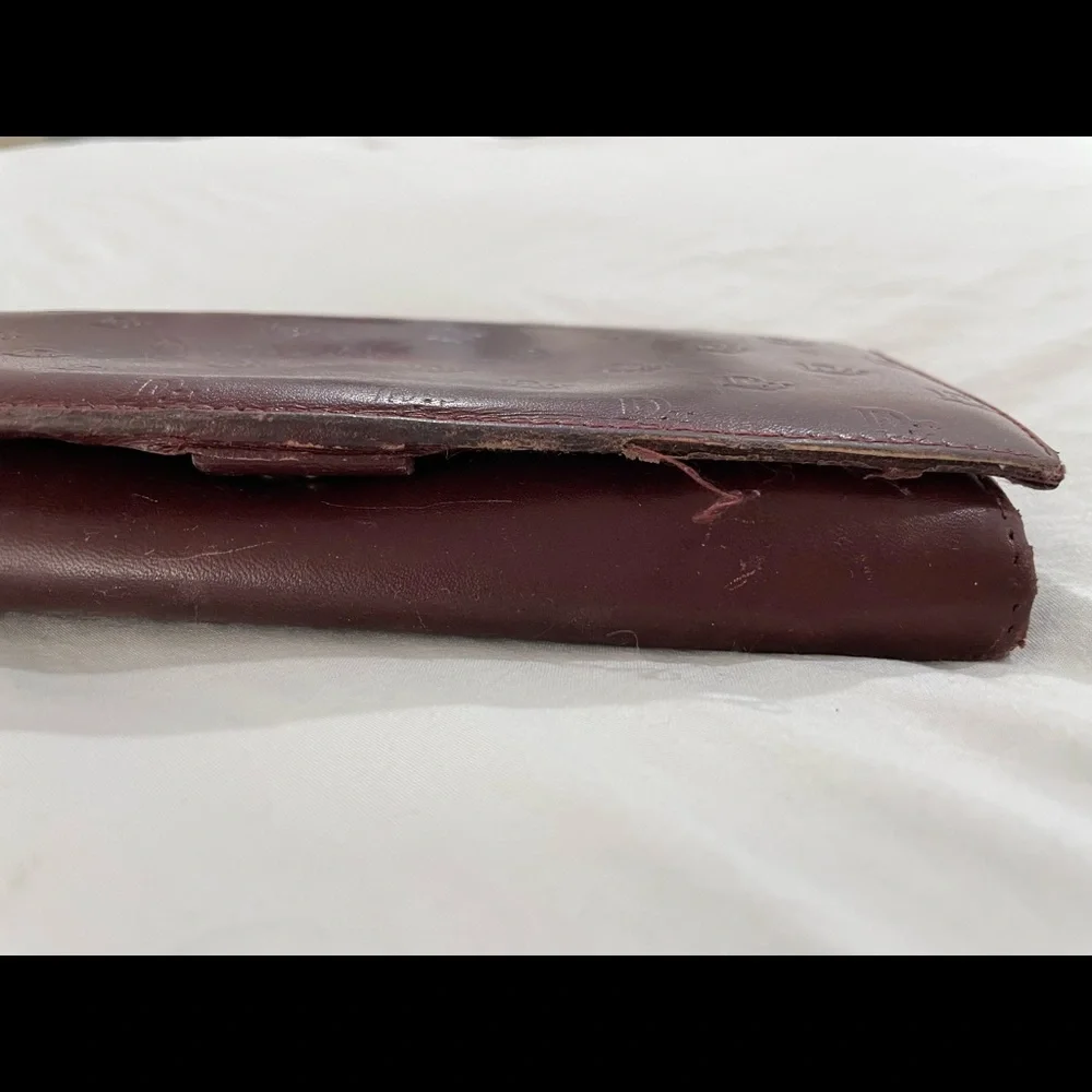 Dior Burgundy Leather Wallet